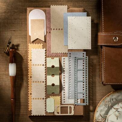 30 piezas/paquete Papel de scrapbooking de unicolor con textura, material de decoración vintage DIY no adhesivo, regalo para fiestas, material de collage hecho a mano, planificación de scrapbook personalizada, papelería escolar creativa