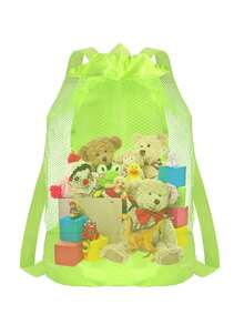 1个/2个格子背包，带肩带，可作沙滩包、洗漱包、抽绳口袋、旅行洗漱包、家居收纳袋、玩具整理袋、游泳包 - 均碼 - 查看 11