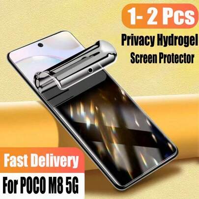 POCO M8 5G 1-2 Pcs Soft Privacy Hydrogel Screen Protector For Xiaomi POCO M8 Pro X7 5G Anti-Spy Film