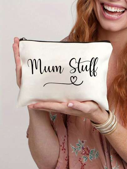 Mum Gift, Mum Stuff Pouch, Mum Birthday Gift Or New Mum Present, Funny Accessories Pouch, Makeup Cosmetic Bag, Favor Bag, Funny Travel Pouch, Travel Bag, Travel Organization Bag, Birthday Mother's Day Gifts For Mom Women Her