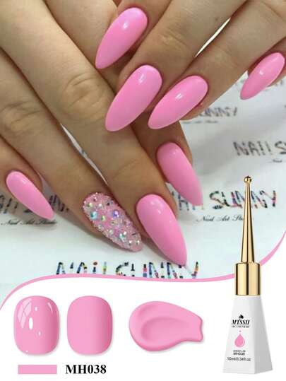 Mtssii 10ml Gel Nail Polish Summer Pink Blue Nails Gel Polish,Macaron Candy Color Nail Gel Polish Semi Permanent Soak Off UV LED Nail Art Varnish Manicure Kit Nail Art DIY Home Salon Gift For Women Nail Supplies For Beginners