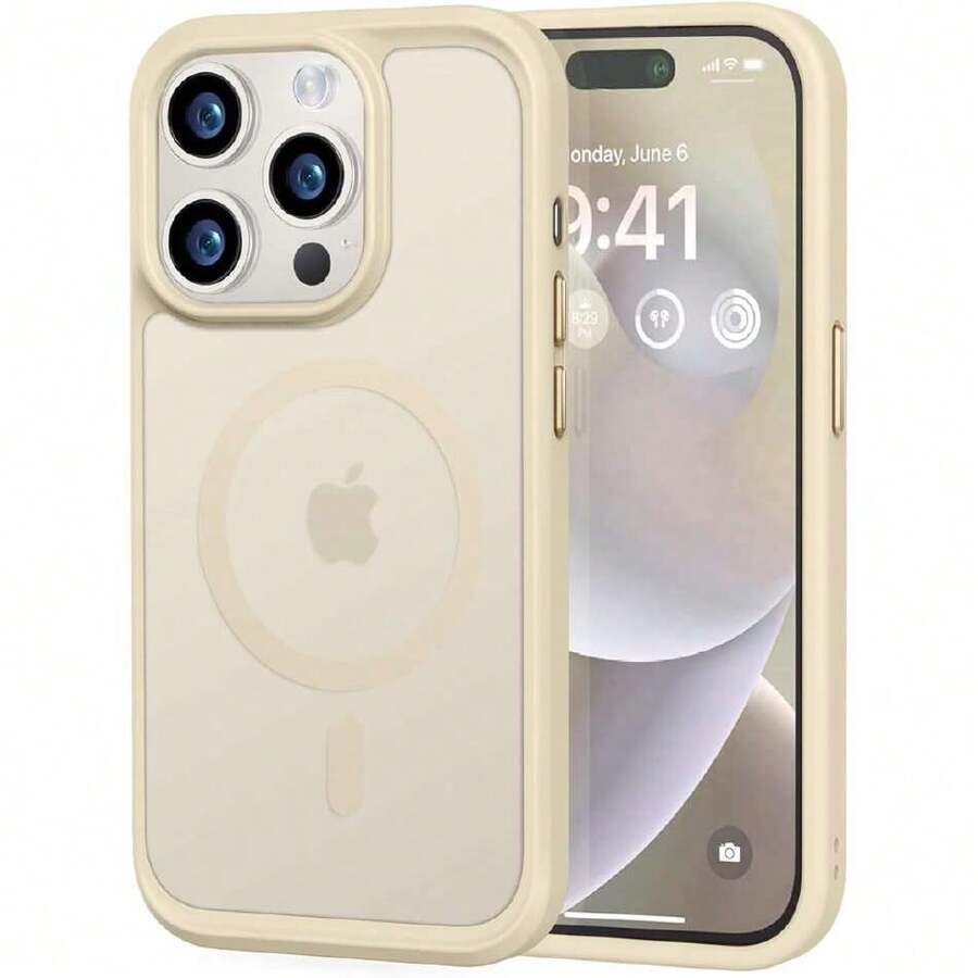 - Strong Magnetic Case For IPhone 14 Pro, MagSafe Compatible, Military Grade 13ft Drop Protection] Slim Matte Translucent Shockproof Case For 6.1" IPhone 14 Pro, 41920753 - Rose Red - View 1