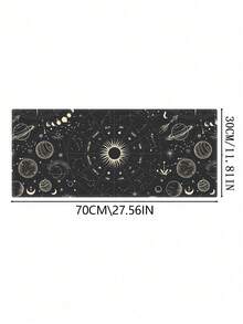 1 片 90x40cm 超大鼠标垫，高品质电脑键盘桌垫，防水，简约星日图案，防滑橡胶底座，适用于游戏和办公 - 查看 10