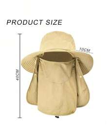 Sombrero de pesca de ala ancha, protección solar y antic viento, secado rápido, transpirable para verano y deportes al aire libre - 1 - Ver 6