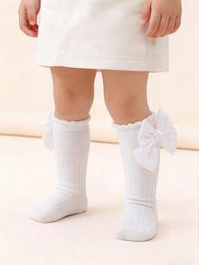 6 Pairs Baby Girls' Lovely Colorful Knee High Socks For Everyday Wear - Multicolor - View 8