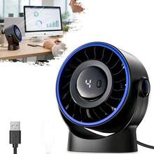 桌面空气循环风扇，适用于卧室、家庭和办公室，90度倾斜扇头，4档风速调节，制冷效果好。 - A - 查看 10