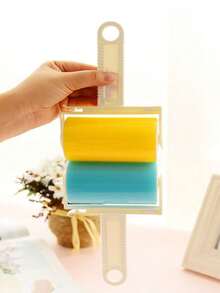 1/2pcs Reusable Lint Roller, Washable Clothes Dust Remover, Suitable For Furniture, Clothing, Home Cleaning, Pet Grooming - With Lid - View 5