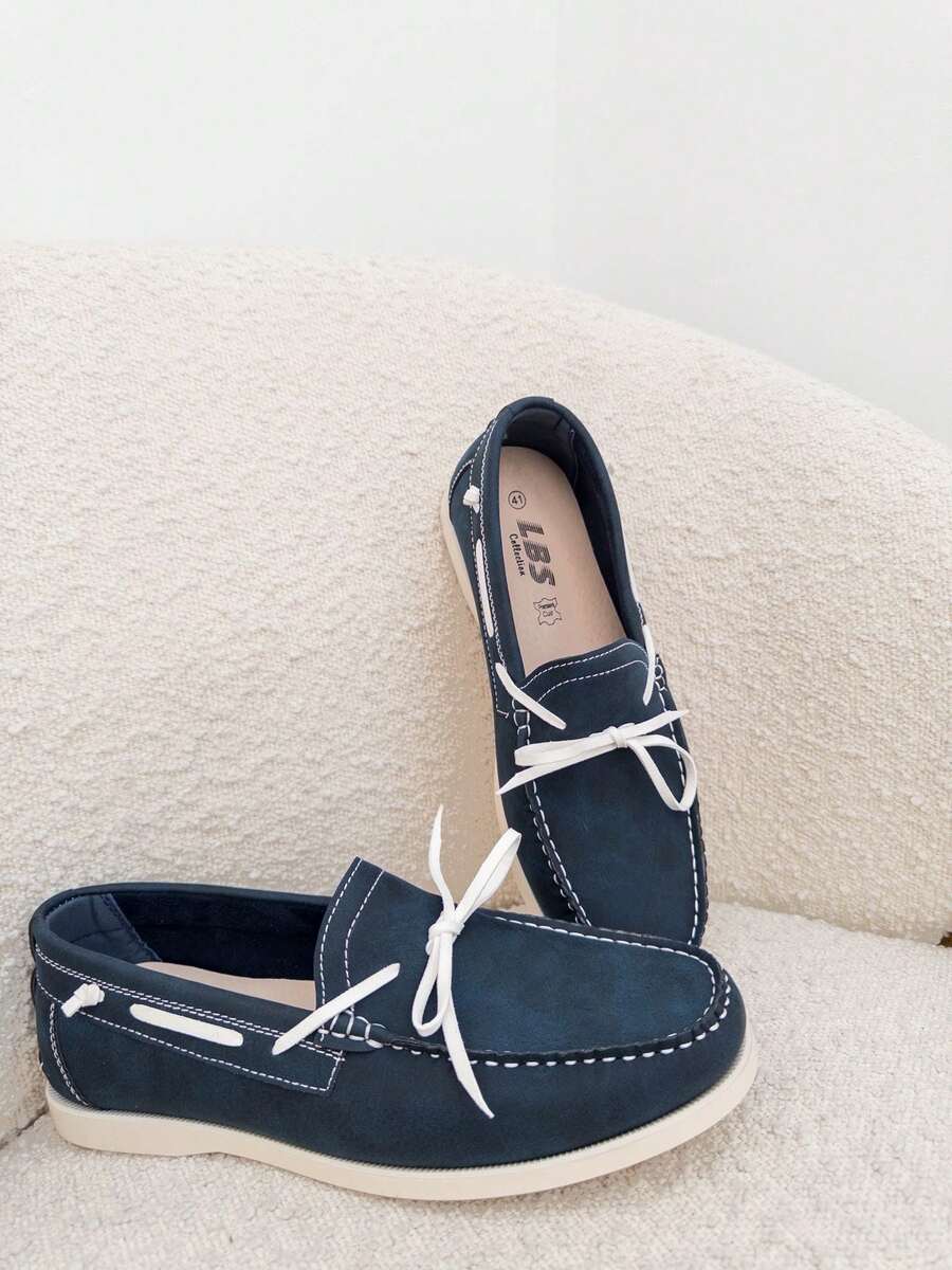 Men Loafers - Blue - View 1