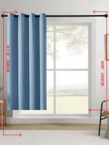Blackout Curtains, Thermal Insulated, Opaque Curtains With Grommets, UV Protection, Bedroom Home Living Room Interior Decor - Blue - View 20