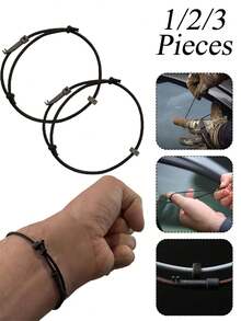 Pulsera de supervivencia EDC, herramienta de escape con rompedor de ventanas de coche, pulsera portátil con rompedor de ventanas de coche, rompedor de cristal templado de escape de emergencia rápido - Multicolor - Ver 2