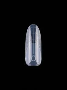 150 片装透明椭圆形延长指甲模具 - 無色 - 查看 2