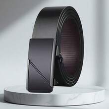 Bộ thắt lưng nam khóa tự động, kiểu dáng công sở thời trang, phù hợp cho chồng, bạn trai đi làm hàng ngày. - Màu Đen Súng - Xem 10