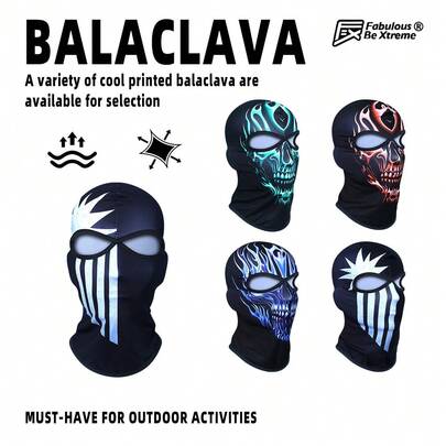 Fabulous Be Xtreme CSD-26XGT(01-04) Striped Pattern Outdoor Cycling Face Mask