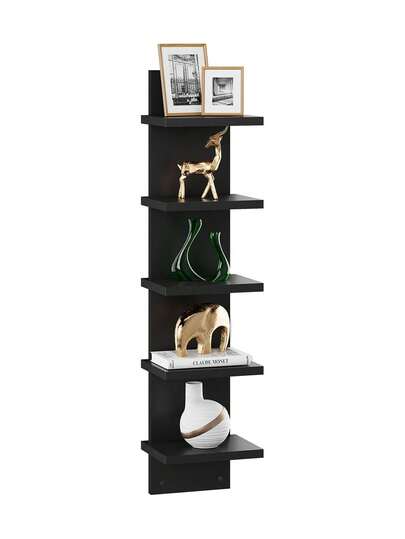 1pc Floating Storage Shelf Wall Rack, Decorative Organizer Rack For Books, Magazines, Toys, Figurines, Bohemian Nordic Ins Style Wall Mounted Rack For Bedroom, Living Room, Dining Room, Kitchen, Office
