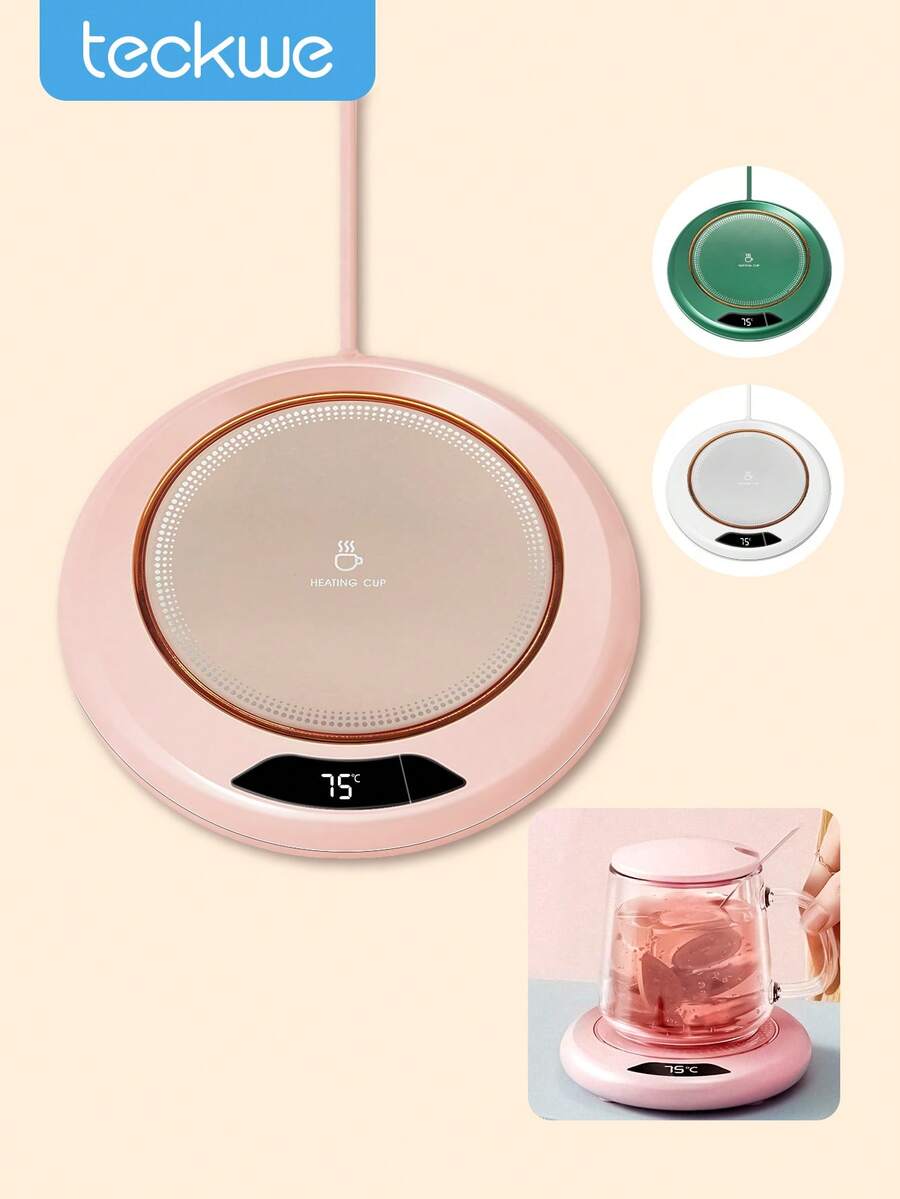 Teckwe USB Smart Cup Warmer 3-Level Constant Temperature, Electric Adjustable Heat Pad For Candle Tea Milk Drink Table Dining Room Bar Housewarming - Multicolor - View 1