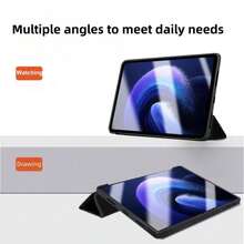 自动休眠/唤醒 11.1英寸平板电脑翻盖保护套 柔软硅胶三折支架平板电脑保护套 防摔 适用于小新Pad Pro GT 2025 - 彩色 - 查看 9