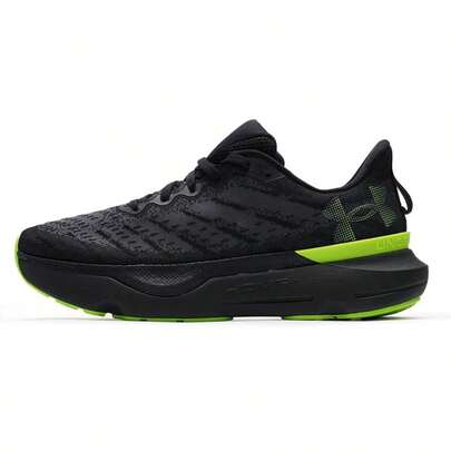 Under Armour Men's UA Infinite Pro Breeze Running Shoes, Black, Comfortable & Lightweight For Gym, Running, Training, Commuting, Lace-Up Design, Recommend Ordering 0.5-1 Size Up, 3027187-003