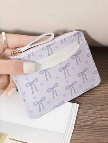 Women's Ultra-Thin Zipper Wallet Pink Heart-Shaped Bow Card Holder Light Daily Common Card Holder Zipper Closure, Women's Card Bag Bow Bow Sweet Cartoon Mini Change Bag Multi Card Slot Certificate Storage Organ Bag, Pink Bow Love Pattern Button Fashion Card Bag Slim, Chain Wallet Foundation Make-Up Strawberry Card Holder Light Daily Common Card Holder Zipper Multi Card Slot - Multicolor - View 13