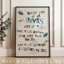 "1pc 'All Of Me' Lyrics Printout, Printable Music Poster, Instant Digital Download, Romantic Font Print, John Legend, Romantic Gift " - A - View 14