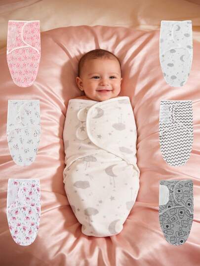 שמיכת עיטוף רכה מכותנה אחת/שלושה חלקים, מתאימה לתינוקות בנים ובנות, מתאימה לאביב ולקיץ, קלה לשימוש ולעטיפה, מתאימה לתינוקות מגיל 0-3 חודשים, מתאימה כמתנה לאירועים שונים, מתאימה לרשימת פריטים חיוניים לתינוקות שזה עתה נולדו