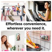 Elago Magnetic Suction Cup Phone Mount Compatible With MagSafe Case, Removable Silicone Sticky Grip Holder For IPhone, Non-Slip, Washable, Hands-Free Selfies/Video For Insta Influencer/Creator, Gift For Birthday, Family, Friends, Phone Accessories, Mountable Holder For Wall, Shower, Phone Stand - Cục đá - Xem 3