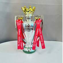 1PC Football Trophy Premier Trophy Model With Ribbons, Football Match Trophy Model, Fan Souvenirs - 1PC - View 5
