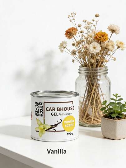 120克大容量果香花香空气清新剂，双用途空气清新凝胶，适用于汽车和家居，持久留香。营造优雅舒适的室内氛围。适用于各种场合。是圣诞节礼物、送给朋友的礼物或情人节礼物的理想之选。