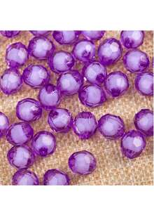 500pcs 8mm 32-Facet Acrylic Beads, DIY Jewelry Making, Craft Beads For Jewelry, Curtain Beads, Flower Pot Beads - Multicolor - View 17