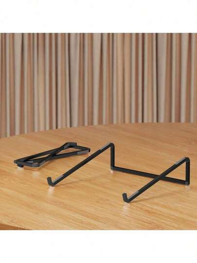 حامل كمبيوتر محمول من سبيكة الألومنيوم - قابل للتعديل والطي والحمل، بإطار معدني قوي للاستخدام على المكتب والسفر