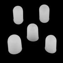 Silicone Silicone 5pcs Silicone Finger Protectors For Heat Cooking Grilling Baking Barbecue Transparent Thumb Covers With Non-Slip Grip Spring Gift - As Pic - View 6