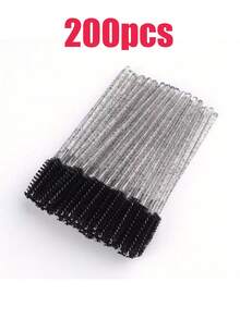 100pcs Disposable Mascara Wands, Suitable For Eyebrow/Eyelash Extension, Black - Black - View 10