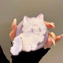 可爱紫色小猫磁性手机支架，适用于 MagSafe，可桌面安装，可调节支架 - 彩色 - 查看 6