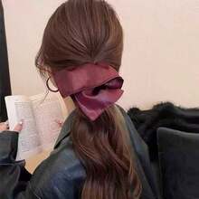 Premium Mullet Scrunchie Hair Ties, High Elasticity Hair Rope For Bun, Ponytail, Hair Bobbles ,Gym Sport Outfit Hair Accessories Head Accessories Rubber Bands - màu nâu - Xem 3