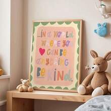 Póster de arte de pared inspirador para el aula - "En un mundo donde puedes ser cualquier cosa, sé amable" Impresión de cita motivadora, decoración en tonos pastel suaves para la habitación de los niños, el aula de preescolar y guardería, el espacio de aprendizaje Montessori, la sala de maestros, la guardería, la educación familiar, la estética del dormitorio de los niños, póster de cita reconfortante, decoración del aula de los niños regalo - Citas inspiradoras para colgar en la pared - Ver 2