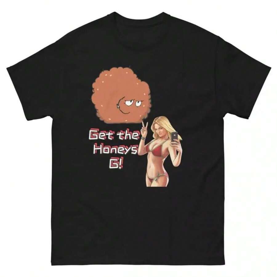 Meatwad Aqua T Shirtn Hunger Force Shirt Adult Swim - Black - View 1