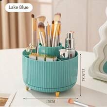 Giá đựng cọ trang điểm xoay 360°, hộp đựng đồ trang điểm dung tích lớn dùng để đựng bông trang điểm, bút chì, son môi, mỹ phẩm và trang sức, hộp đựng đồ dùng cá nhân di động, dùng trong phòng tắm, bàn làm việc, hộp đựng văn phòng phẩm hoặc hộp đựng đồ du lịch. - Nhiều màu - Xem 15
