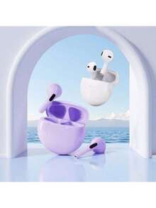 Pro6 Bluetooth Earbuds, Wireless Earphones, Unique Spatial Audio, Sweat & Water Resistant, Lightning Charging Case, Up To 30 Hours Battery Life, Sports Headphones With Microphone, Compatible With All Smartphones - View 2