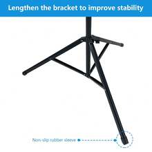 Metal Music Stand Adjusted Height Firm Tripod Base Lightweight Music Stand - Multicolor - View 4
