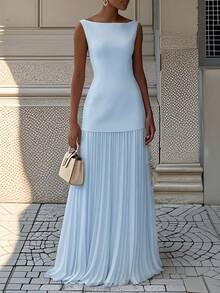2026 European And American Women's Fashion Solid Color Sleeveless Knitted Vest + Knitted Skirt Two-Piece Set - 白色 - 查看 5