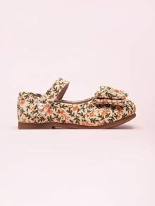 女童真皮鞋，儿童新款春秋季软底公主鞋，时尚幼儿鞋，防滑小童女童鞋 - 卡其色 - 查看 4