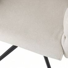 Living Room Chairs - Beige + Metal + Velvet + Set Of 2 - View 7
