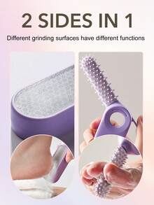 ANDVICTORY 1个纳米玻璃足锉，去茧器，干湿两用足部护理工具 - 彩色 - 查看 2