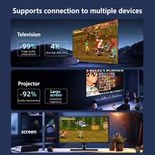 BiLOLLY Video Game Console, Retro Gaming System, Plug-And-Play Controller, Video Game Console, Featuring Over 20,000 Built-In Games. Handheld Gaming Console Integrates 15 Emulators And Supports Two-Player Gaming. - 查看 2