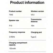 AIR31-（购买耳机赠送保护套+挂绳）游戏耳机 蓝牙5.3 降噪 高清HiFi立体声 无线耳机 - 查看 5