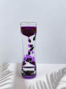 1 pieza Temporizador de líquido acrílico - Temporizador de gota de aceite de doble color - Temporizador decorativo para escritorio, estantería y mesita de noche - Sin batería - Regalo único para el Día de la Madre y el Día de San Valentín - Multicolor - Ver 17