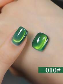12 ml Vernis à ongles gel effet œil de chat vert-bleu transparent et brillant, blanchissant pour les ongles de salon, fournitures d'art ongulaire haute densité populaires - Multicolore - Voir 10