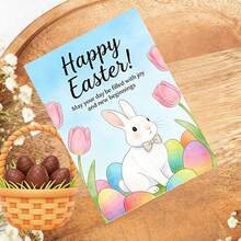 Customized Greeting Cards, Easter Cards, Gift Cards, Candy Box Cards, Customized Message Cards, Customized Gift Cards, Customized Postcards, Customized Message Cards, Parties, Events, Restaurants, Holidays - Easter Card - 10x14cm - View 7