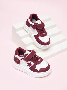 Kids Low-Top Canvas Sneakers, New Spring/Autumn Children Casual Soft Sole Toddler Walking Shoes, Boys & Girls - Red - View 5