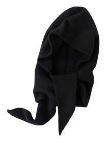1 pièce Ensemble écharpe et bonnet en tricot de couleur unie minimaliste pour femme, nouveau bonnet balaclava à la mode, cache-cou polyvalent en tricot, convient pour un usage quotidien - A - Voir 3