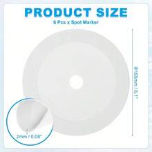 6Pcs Flat Cones, 6 Inch Spot Markers Small Flat Soccer Training Cone Basketball Agility Practice Sports Training Equipment - White - View 3